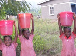 Children Transporting Water During Primary Pump Failure
